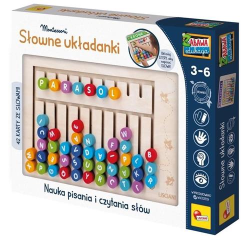 LISCIANI MONTESSORI SŁOWNE UKŁADANKI