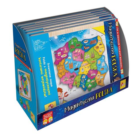LISCIANI I'M A GENIUS MAGNETYCZNA MAPA POLSKI2920