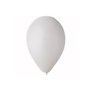 balon metal.26cm.biały op.100szt
