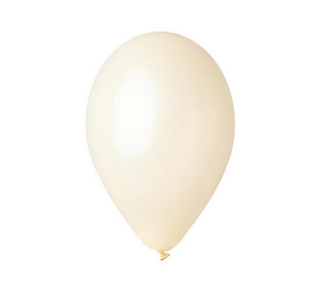balon pastel.26cm kość słoniowa op.100szt.