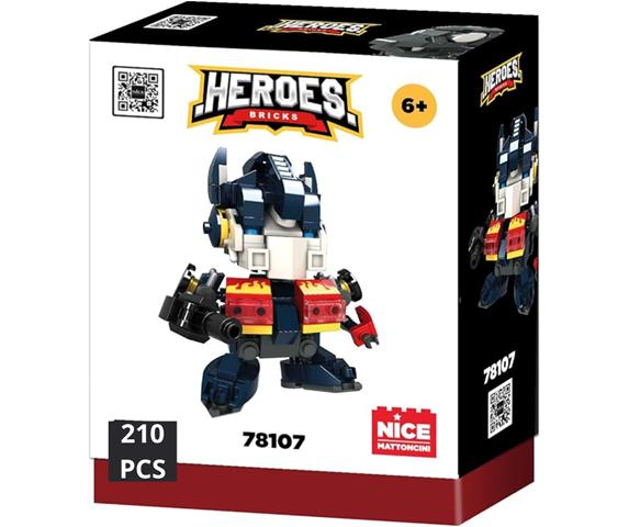 NICE KLOCKI HEROES! 210EL BLUE TRUCK SOLIDER 78107 ALBA MOLI
