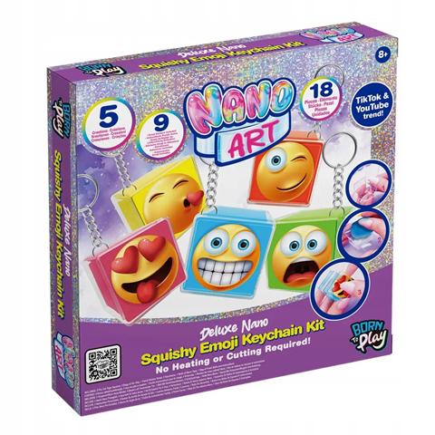 NANO ART TAŚMA ZESTAW SQUISHY EMOJI BRELOK 238145 ORBICO