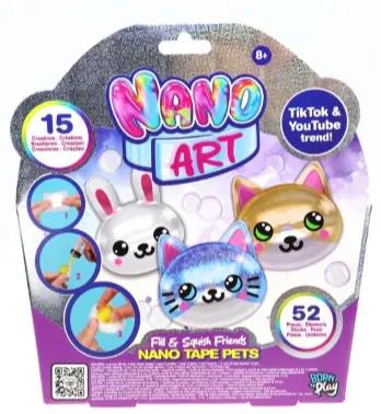 NANO ART TAŚMA ZESTAW FILL & SQUISH FRIENDS 238133 ORBICO