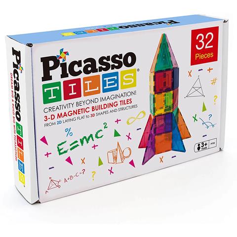 PICASSO TILES KLOCKI KONSTRUKCYJNE MAGNETYCZNE 32EL ORBICO