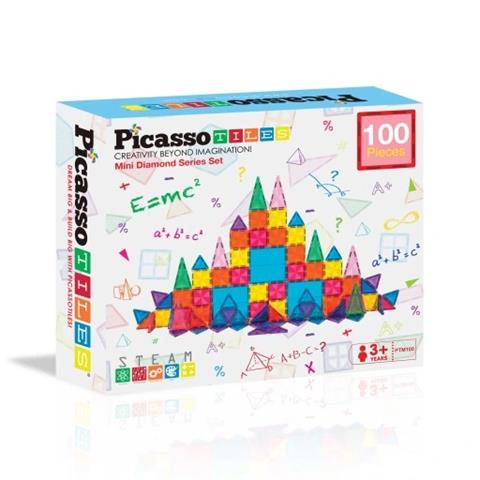 PICASSO TILES KLOCKI KONSTRUKCYJNE MAGNETYCZNE 100EL ORBICO