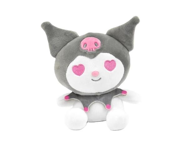 EPEE HELLO KITTY KUROMI MASKOTKA PLUSZOWA 25CM SZARA