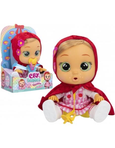 TM TOYS LALKA BOBAS CRY BABIES STORYLAND SCARLET CZERWONY KAPTUREK 081949