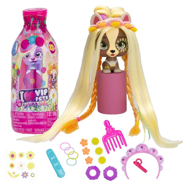 VIP PETS PIESKI Z DŁUGIMI WŁOSAMI DO STYLIZACJI FRYZUR SERIA 4  SPRING 712003 TMTOYS
