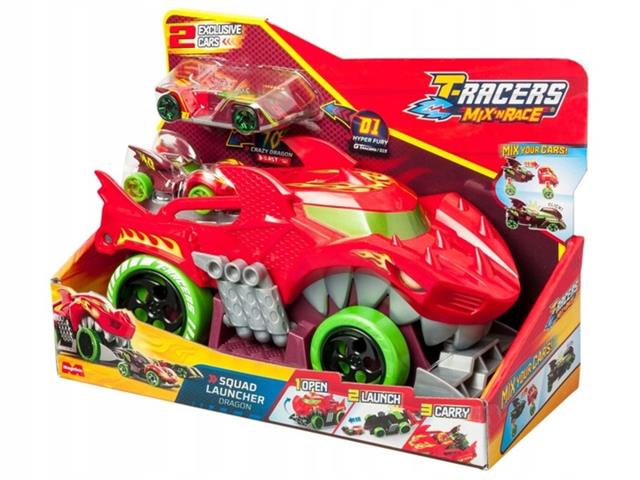 T-RACERS MIX'N RACE SQUAD LAUNCHER DRAGON WYRZUTNIA