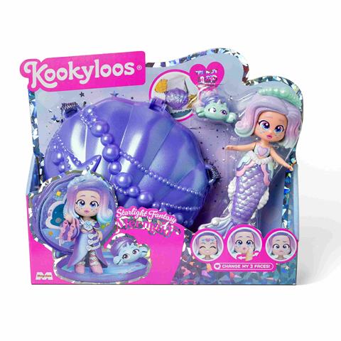 KOOKYLOOS MERMAID STARLIGHT FANTASY LALKA SYRENKA Z TOREBKĄ ORBICO