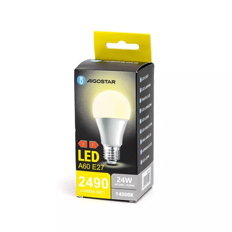 ŻARÓWKA LED 24W/E27 152W=2160ml AIGOSTAR