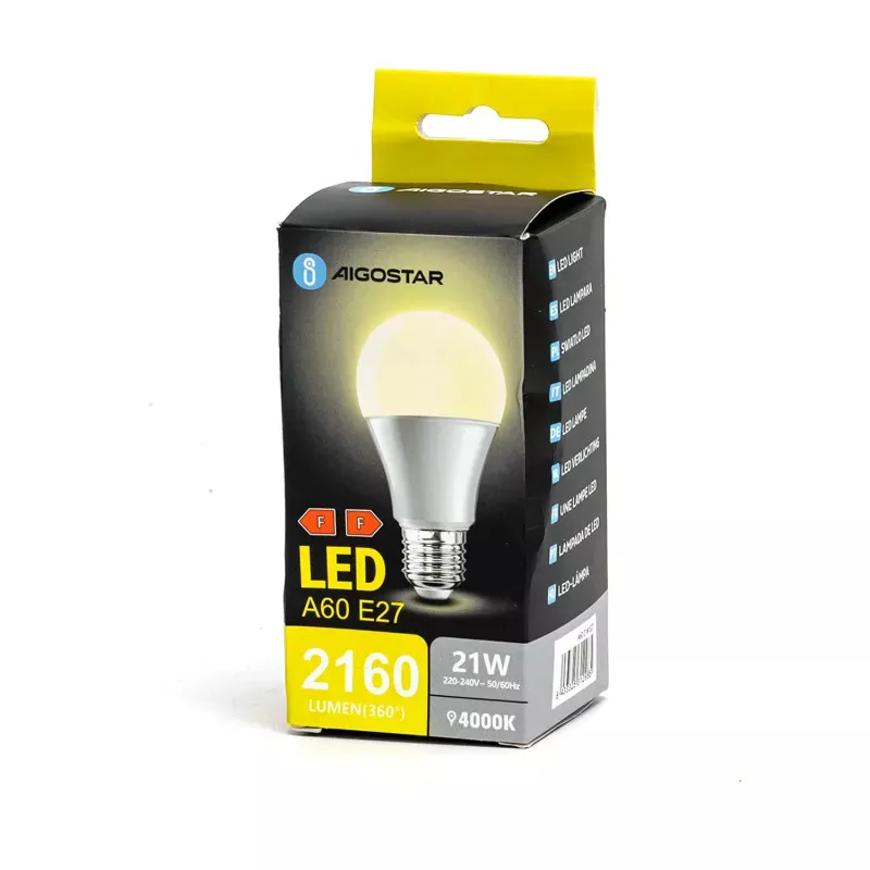 ŻARÓWKA LED 21W/E27 134W=2160ml AIGOSTAR