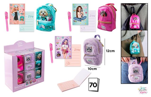 MP-BIG DREAM GIRLS ZESTAW DO PISANIA W MINI PLECAKU  BD23023