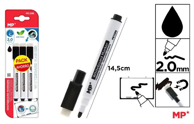 MP-MARKER DO TABLIC SUCHOŚCIERALNYCH    CZARNY PE128B