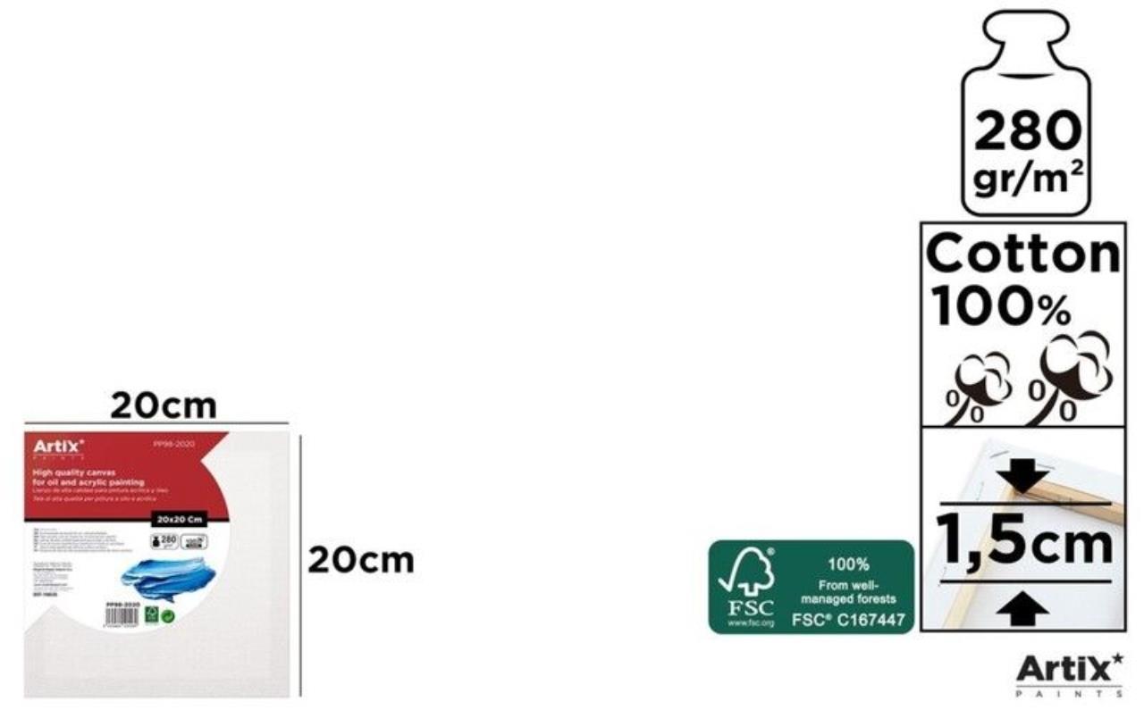 MP-PODOBRAZIE 20X20X1.5 CM 280G/m2