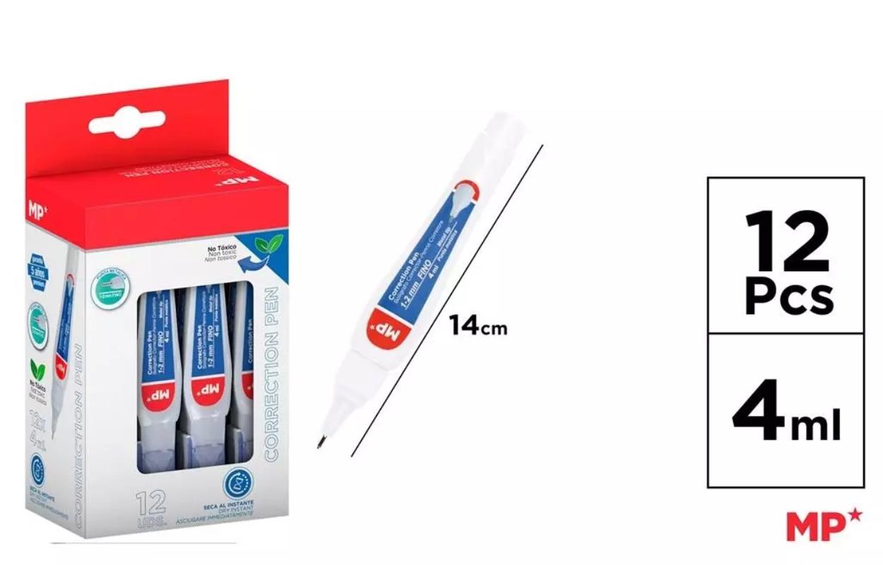 MP-KOREKTOR W DŁUGOPISIE 4ML /12/