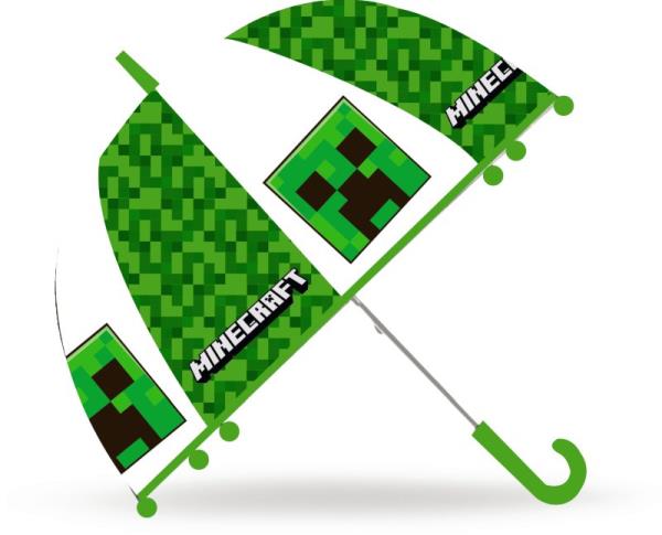 parasol dziecięcy minecraft 48cm zielony kids