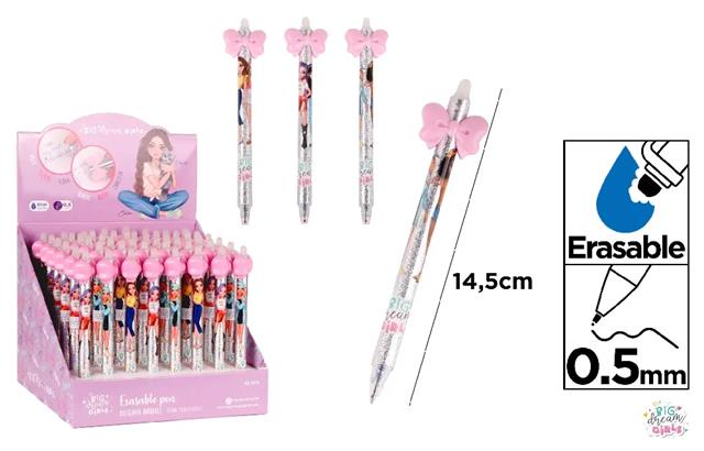 MP-DŁUGOPIS ŚCIERALNY BD GIRLS KOKARDKI BD57008 /48/
