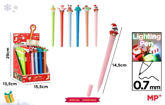 MP-DŁUGOPIS ŚWIECĄCY ŚWIĄTECZNY CH57034 /36/