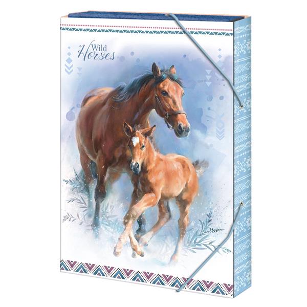 teczka a4 4cm wild horses 1231 argus