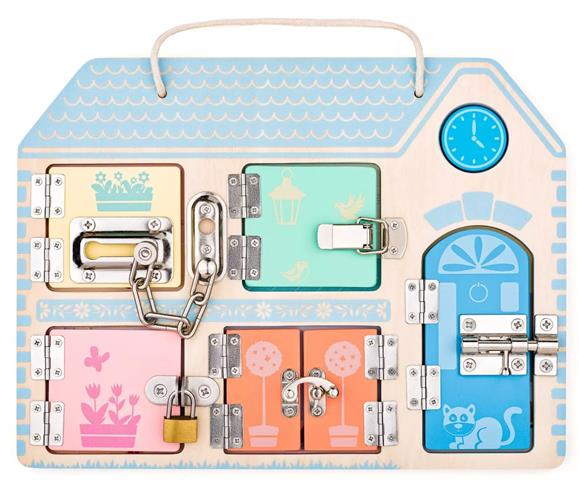 WOODYLAND TABLICA EDUKACYJNA Z ZAMKAMI 9198 919895