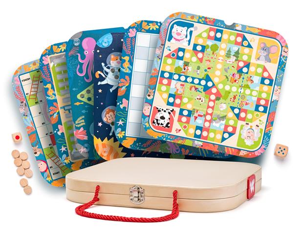 WOODYLAND KUFEREK Z ZESTAWEM GIER 92144 21447