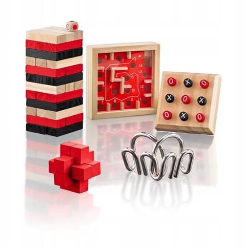 WOODYLAND POPULAR ZESTAW MINI GIER 5W1 92209 22093