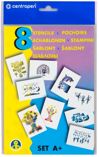 CENTROPEN SZABLONY DO MAZAKÓW DMUCHANYCHA+ 8WZORÓW 9996 CDC