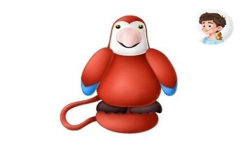 MFP GIFTY SHOULDER FRIENDS MASKOTKA NA MAGNES PAPUGA 1042542