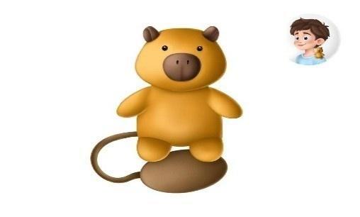 MFP GIFTY SHOULDER FRIENDS MASKOTKA NA MAGNES KAPIBARA 1042545