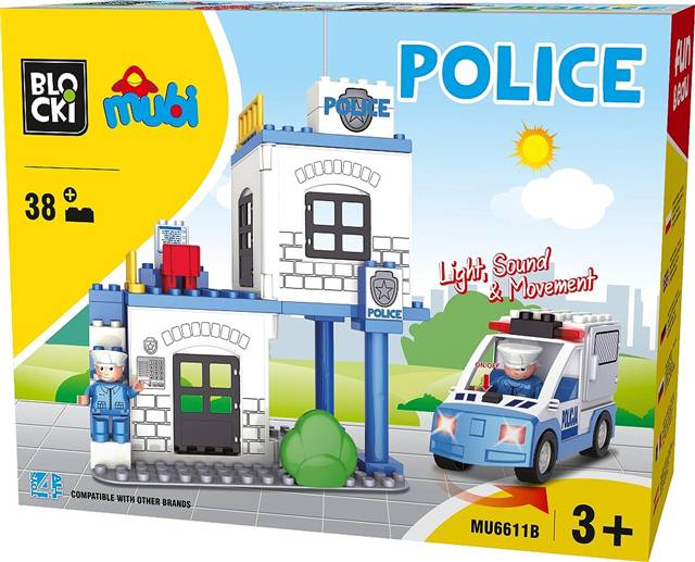 icom-klocki blocki mubi 38el policja    mu6611b