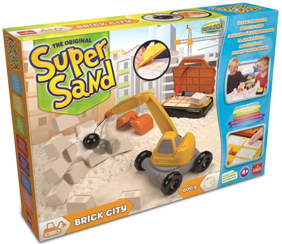 goliath piasek do modelowania super sand brick city 600g 83290