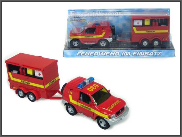 hipo-auto straż pożarna z przyczepa 13cm521565