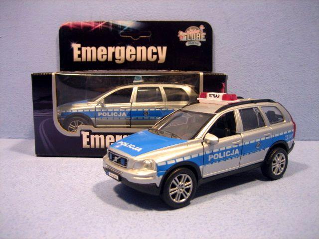 HIPO-AUTO POLICJA VOLVO 14CM ŚW DŹW HKG001