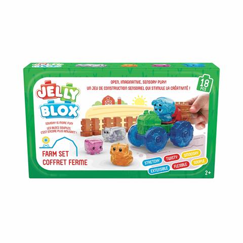 GOLIATH JELLY BLOX MIĘKKIE KLOCKI ZESTAW FARMA 18EL 41470