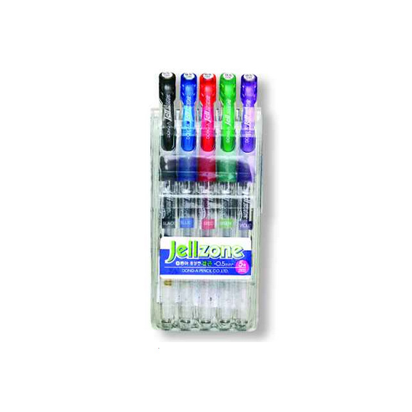 TT-DŁUGOPIS ŻELOWY ZONE 5 KOLORÓW  /12/