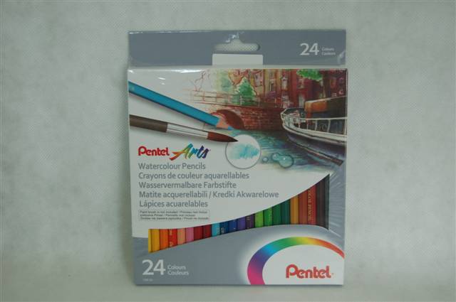 pentel kredki akwarelowe 24 kolory      cb9-24 /6/