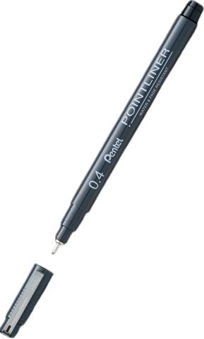 PENTEL CIENKOPIS POINTLINER 0.4MM CZARNYS20P-4A /12/
