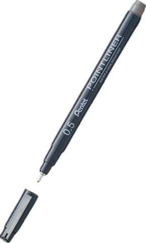 PENTEL CIENKOPIS POINTLINER 0.5MM SZARY S20P-5N /12/