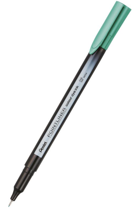 PENTEL CIENKOPIS POINTLINER ZIELEŃ Z BŁĘKITEM