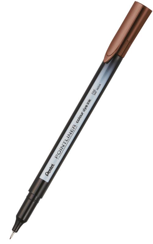 PENTEL CIENKOPIS POINTLINER ORZECHOWY   BRĄZ