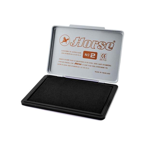 PODUSZKA DO STEMPLI NAS.CZARNA NR.2     70*110MM HORSE