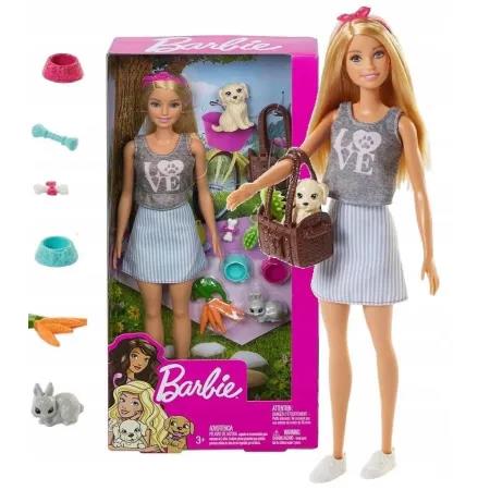 MATTEL BARBIE LALKA ZE ZWIERZAKAMI  FPR48
