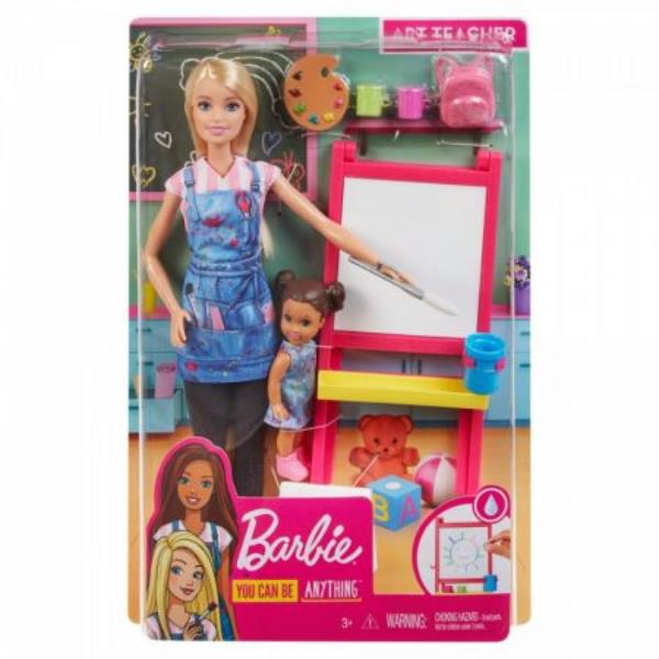 mattel barbie kariera zestaw-pracownia malarska gjm29