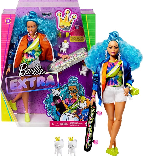 mattel barbie extra moda + akcesoria grn27 grn30