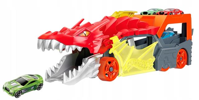 HOT WHEELS CITY TRANSPOTRER Z WYRZUTNIĄ DRAGON GTK42 MATTEL