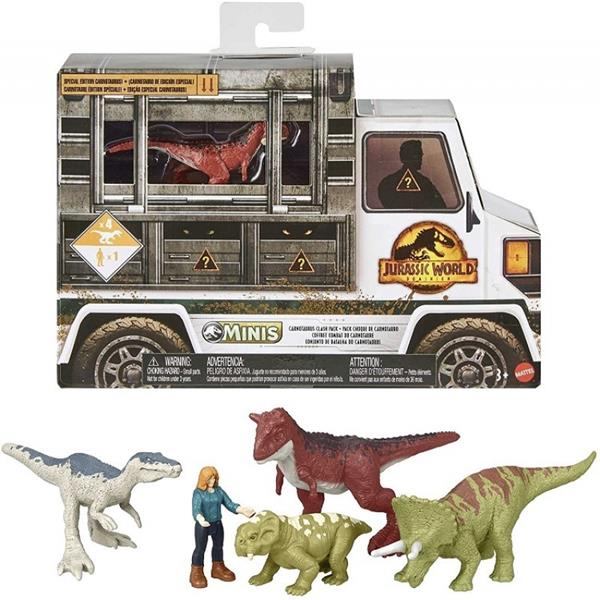 MATTEL JURASSIC WORLD MINIS MULTIPACK 4 FIGURKI GWP72