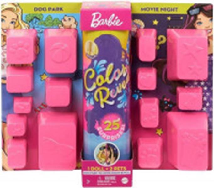 MATTEL BARBIE TUBA KOLOROWA NIESPODZIANKA SPACEROWO-FILMOWA GDP56