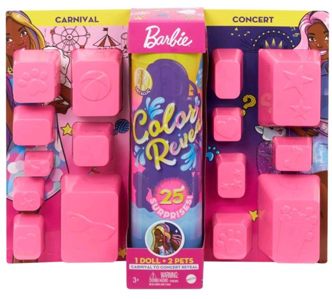 MATTEL BARBIE TUBA KOLOROWA NIESPODZIANKA  KARNAWAŁOWO-KONCERTOWA GDP57