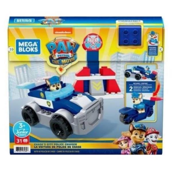 fisher price mega bloks psi patrol klocki 31el radiowóz chase'a mattel